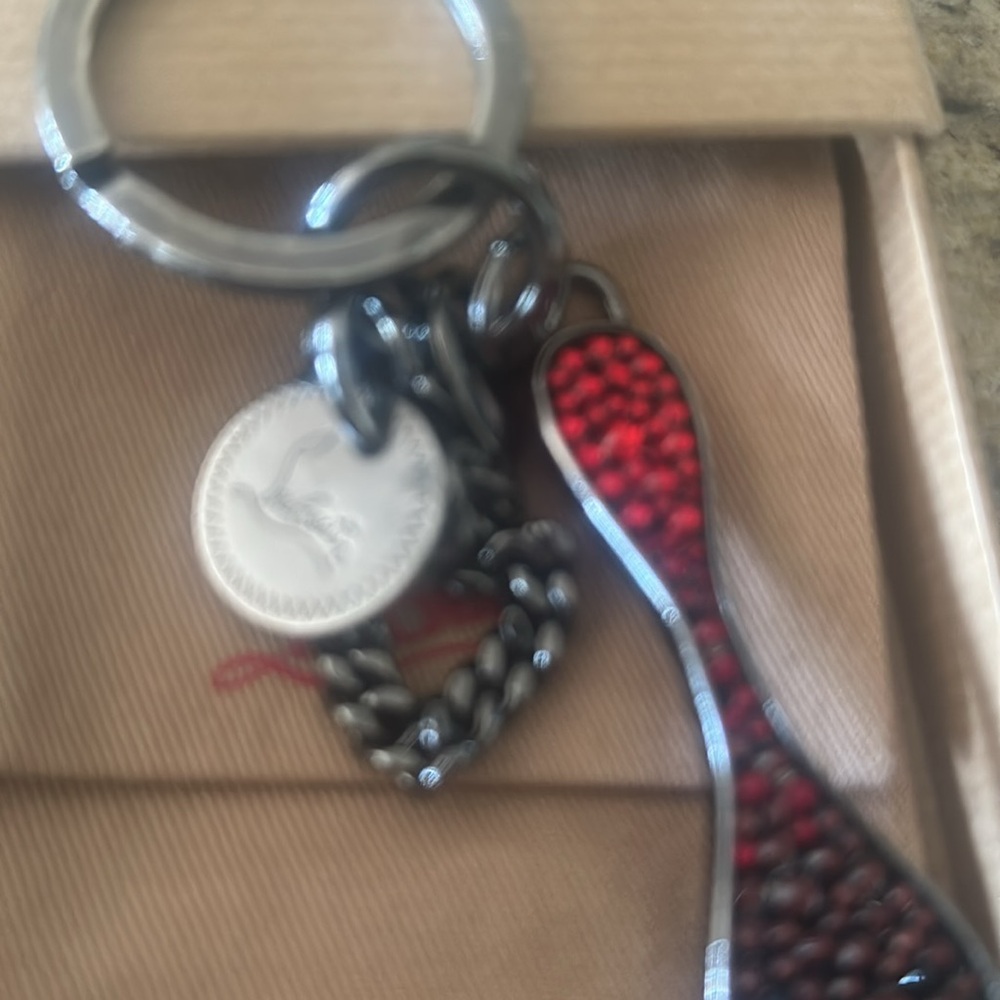 Christian Louboutin Red and Black Keychain - Picture 2 of 5